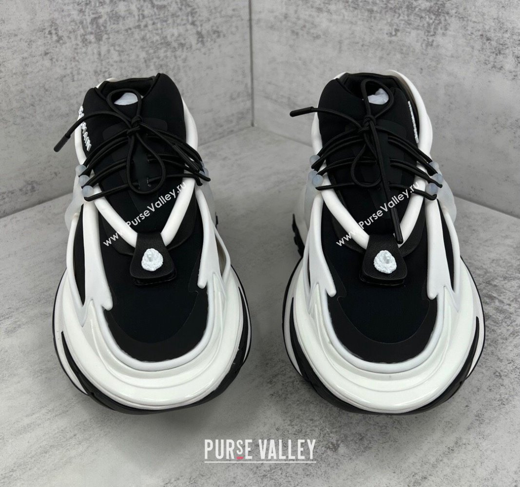 Balmain Neoprene and leather Unicorn Women/Men low-top Sneakers 15 2023 (kaola-23100715)