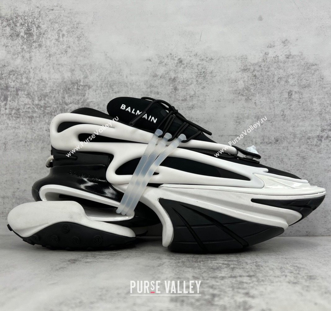 Balmain Neoprene and leather Unicorn Women/Men low-top Sneakers 15 2023 (kaola-23100715)