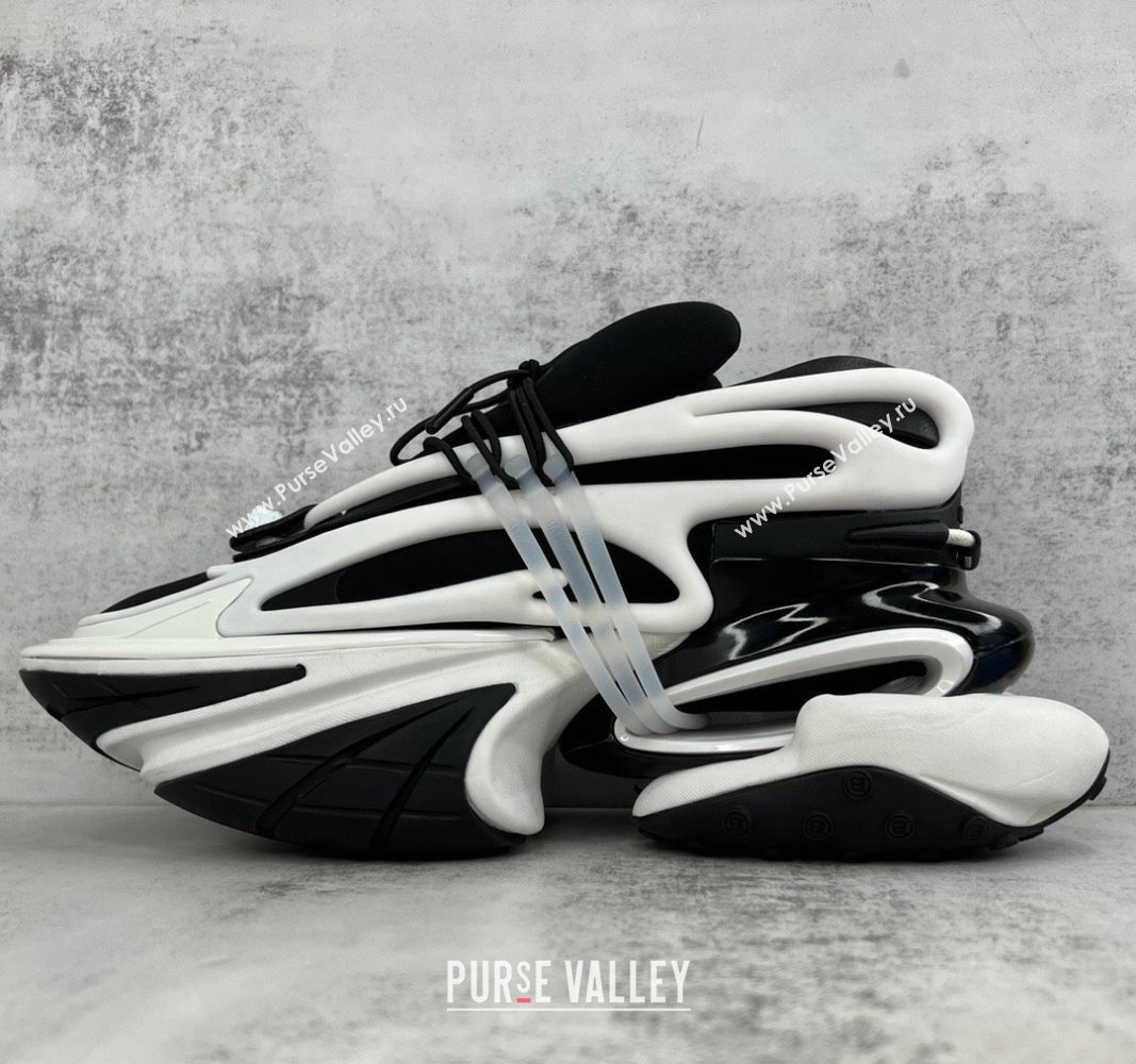 Balmain Neoprene and leather Unicorn Women/Men low-top Sneakers 15 2023 (kaola-23100715)