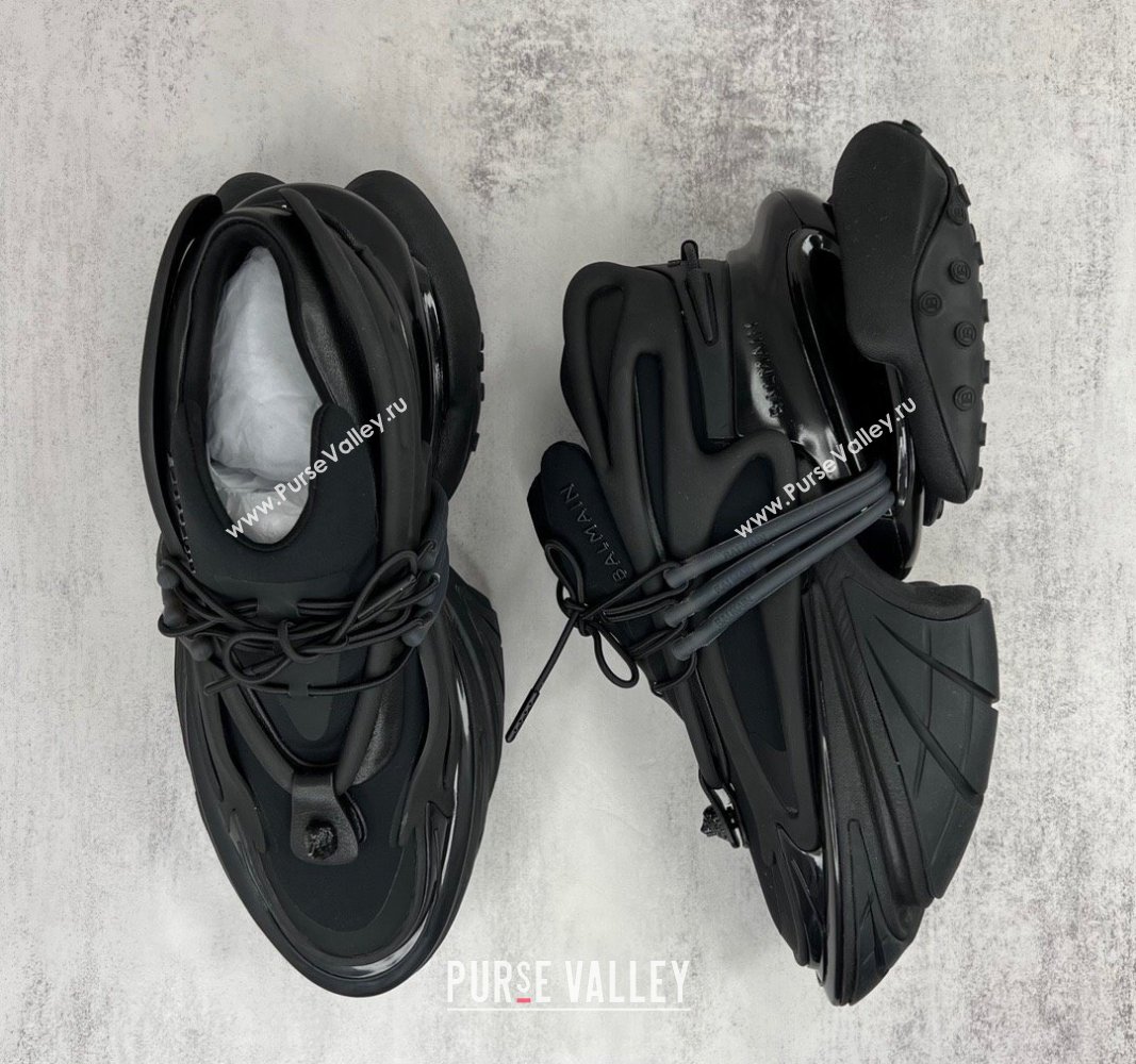 Balmain Neoprene and leather Unicorn Women/Men low-top Sneakers 16 2023 (kaola-23100716)