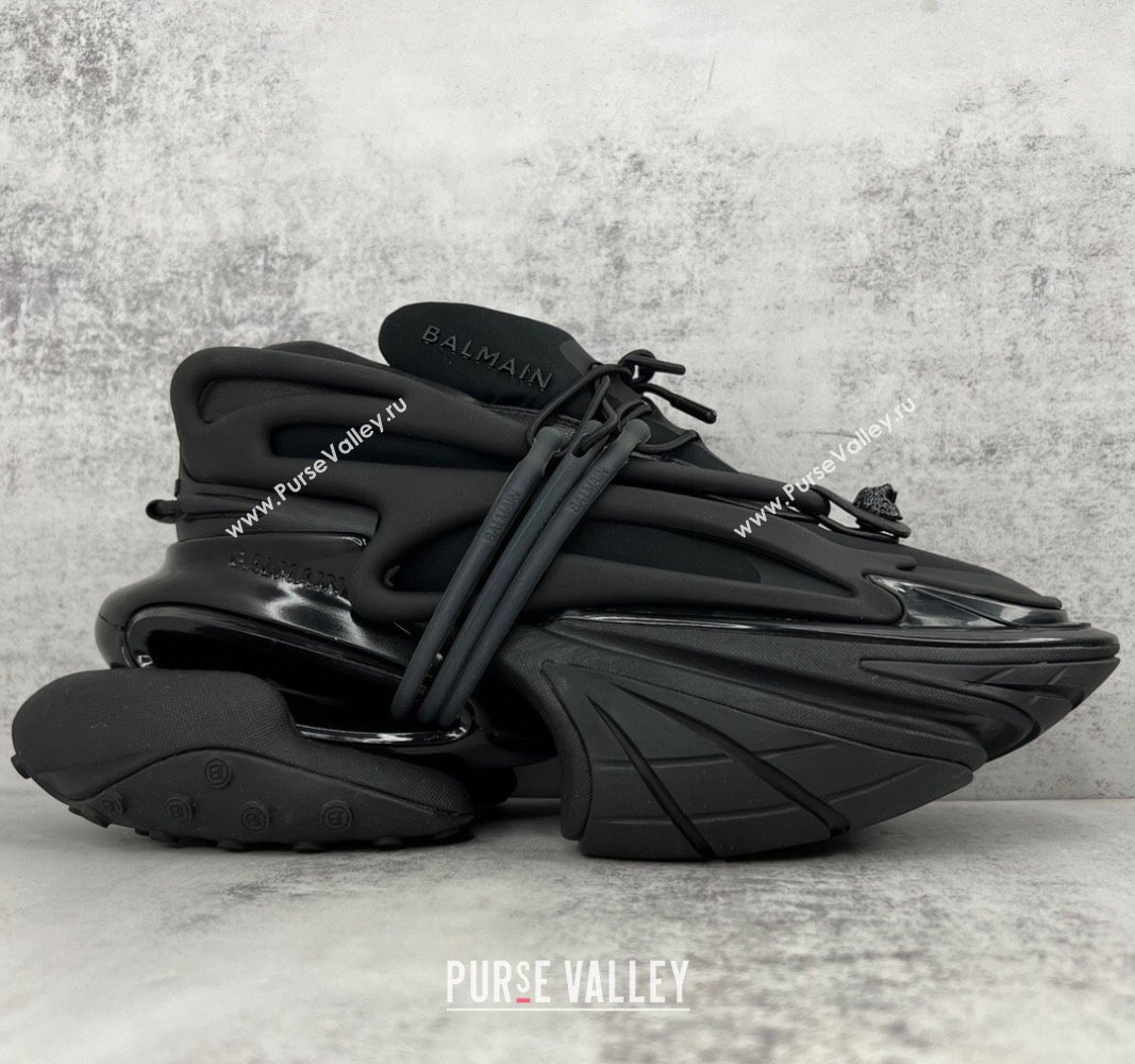Balmain Neoprene and leather Unicorn Women/Men low-top Sneakers 16 2023 (kaola-23100716)