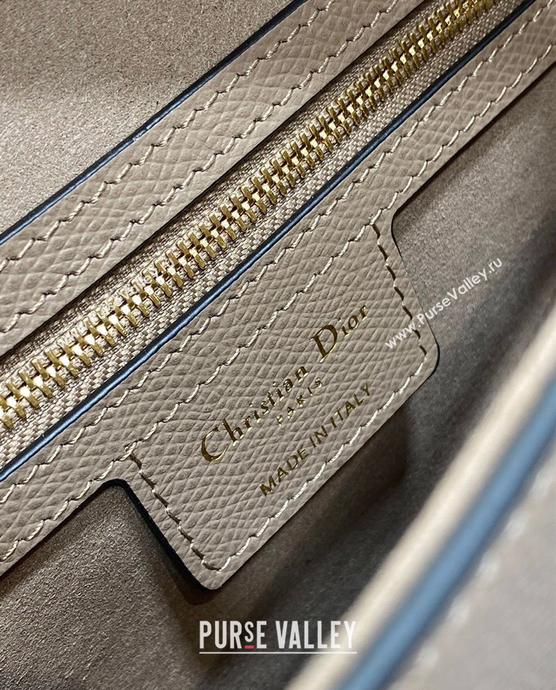 Dior Saddle Bag with Strap in Grained Calfskin Nude 2023 (bonika-23100710)