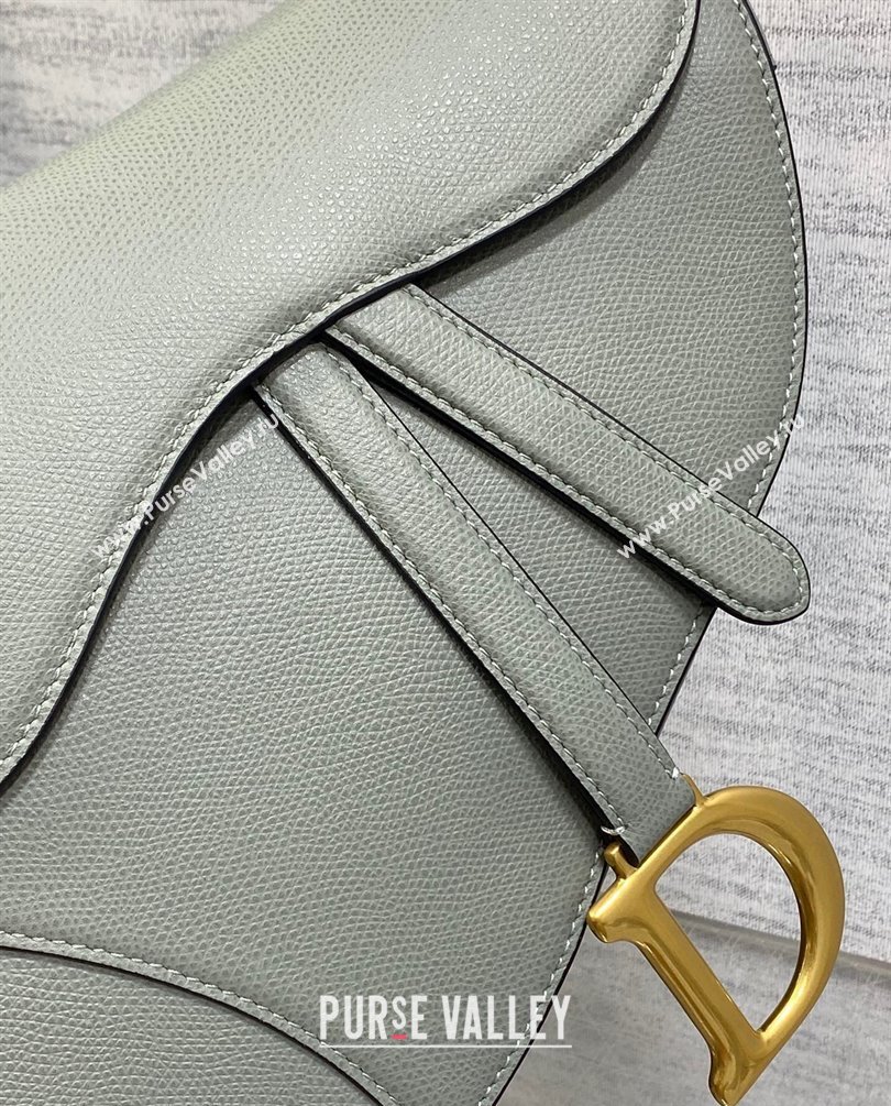 Dior Saddle Bag with Strap in Grained Calfskin Olive Green 2023 (bonika-23100709)