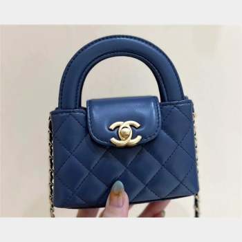 Chanel Shiny Aged Calfskin Clutch with Chain Bag AP3435 Blue 2023 (ORIGINAL QUALITY) (shunyang-23101017)