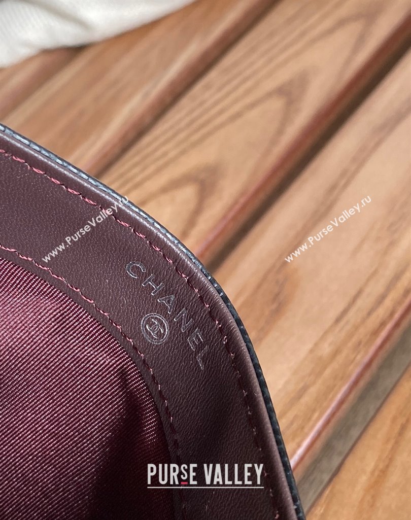 Chanel Classic Card Holder AP0213 in Grained Calfskin Black/Silver (keke-23101112)