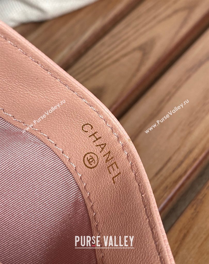 Chanel Classic Card Holder AP0213 in Grained Calfskin Pink (keke-23101119)