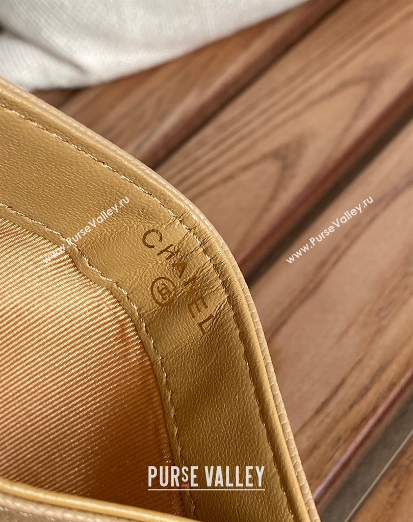 Chanel Classic Card Holder AP0213 in Grained Calfskin Beige (keke-23101122)