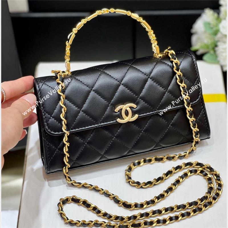 Chanel Phone Holder with Chain AP2946 Black 2023 (ORIGINAL QUALITY) (shunyang-23101024)