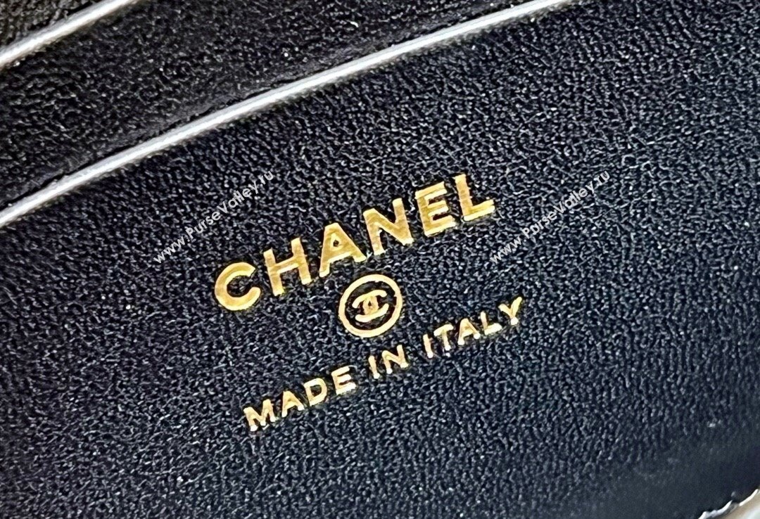 Chanel Phone Holder with Chain AP2946 Black 2023 (ORIGINAL QUALITY) (shunyang-23101024)