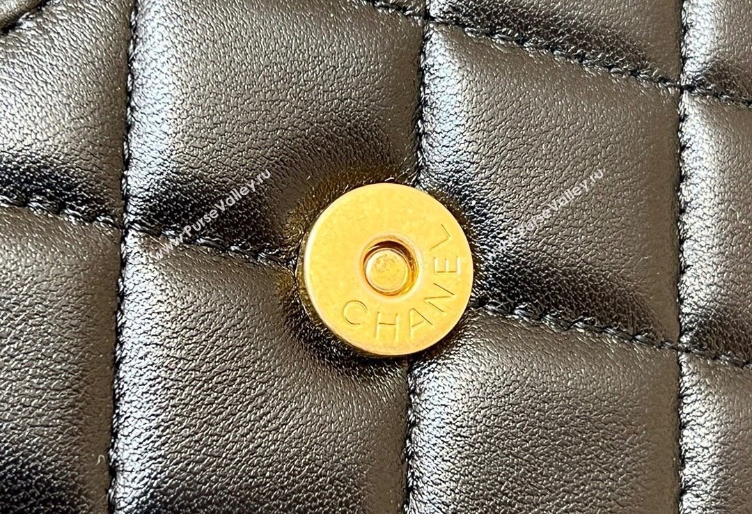 Chanel Mini Handle Clutch Bag with Chain AP2945 Black 2023 (ORIGINAL QUALITY) (shunyang-23101025)