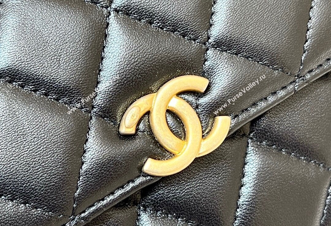 Chanel Mini Handle Clutch Bag with Chain AP2945 Black 2023 (ORIGINAL QUALITY) (shunyang-23101025)