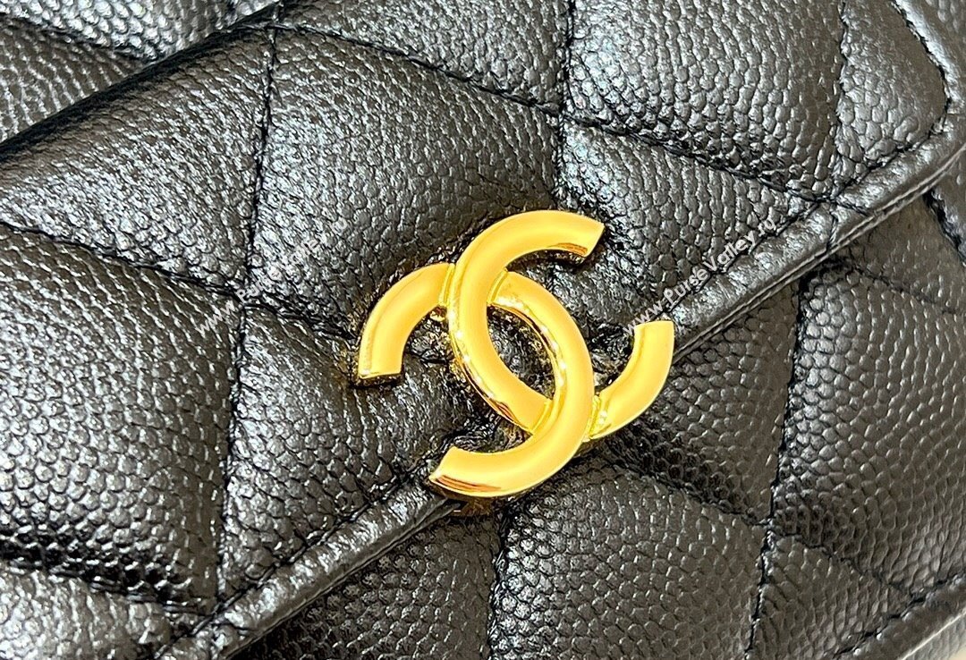 Chanel Grained Calfskin WOC Clutch Bag with Chain 2830 Black 2023 (ORIGINAL QUALITY) (shunyang-23101026)
