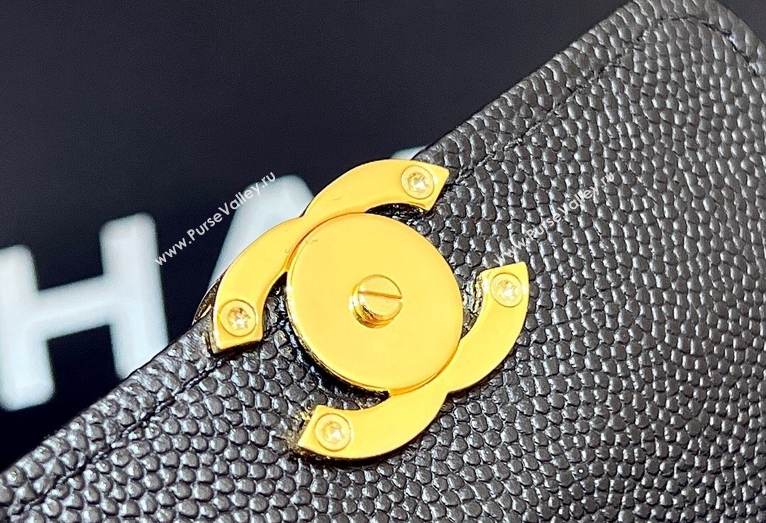 Chanel Grained Calfskin WOC Clutch Bag with Chain 2830 Black 2023 (ORIGINAL QUALITY) (shunyang-23101026)
