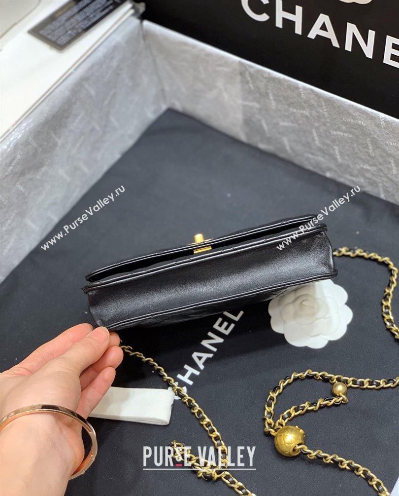 Chanel Lambskin Wallet on Chain WOC Bag AP1450 Black 2023 (ORIGINAL QUALITY) (shunyang-23101027)