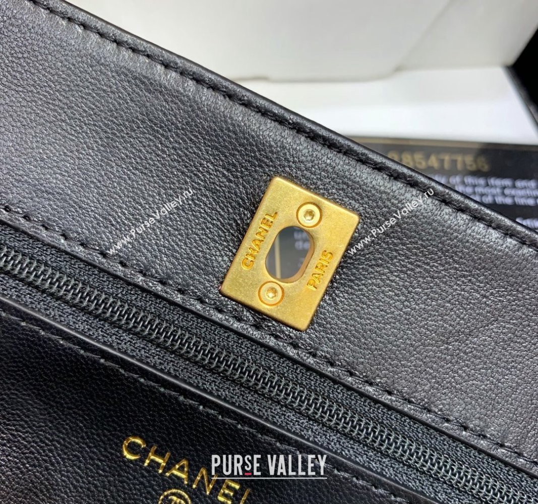 Chanel Lambskin Wallet on Chain WOC Bag AP1450 Black 2023 (ORIGINAL QUALITY) (shunyang-23101027)