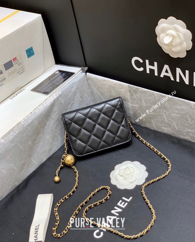 Chanel Lambskin Waist Bag AP1465 Black 2023 (ORIGINAL QUALITY) (shunyang-23101030)