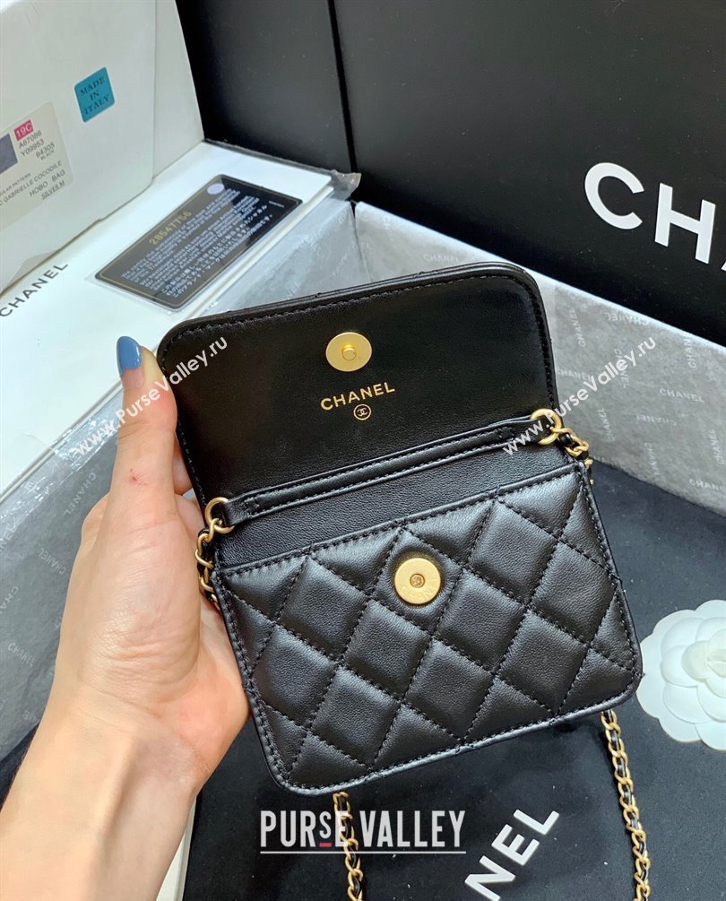 Chanel Lambskin Waist Bag AP1465 Black 2023 (ORIGINAL QUALITY) (shunyang-23101030)