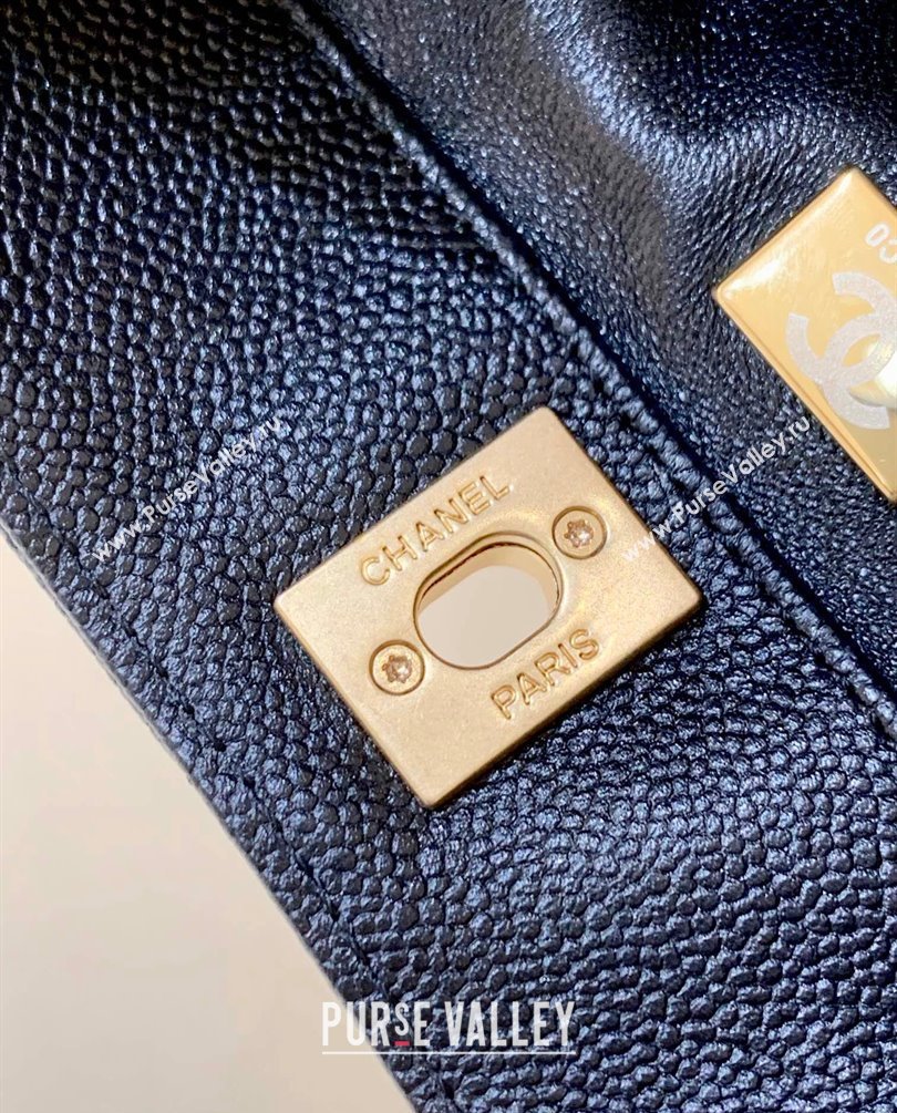 Chanel Grained Calfskin Small Hobo Bag AS3223 Black 2023 (ORIGINAL QUALITY) (shunyang-23101033)