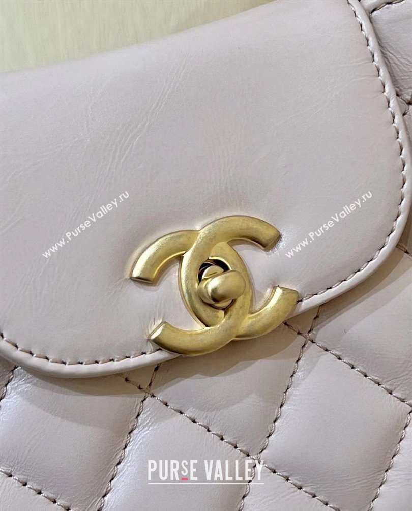 Chanel Shiny Aged Calfskin Mini Shopping Bag AS4416 Light Pink 2023 (ORIGINAL QUALITY) (shunyang-23101011)