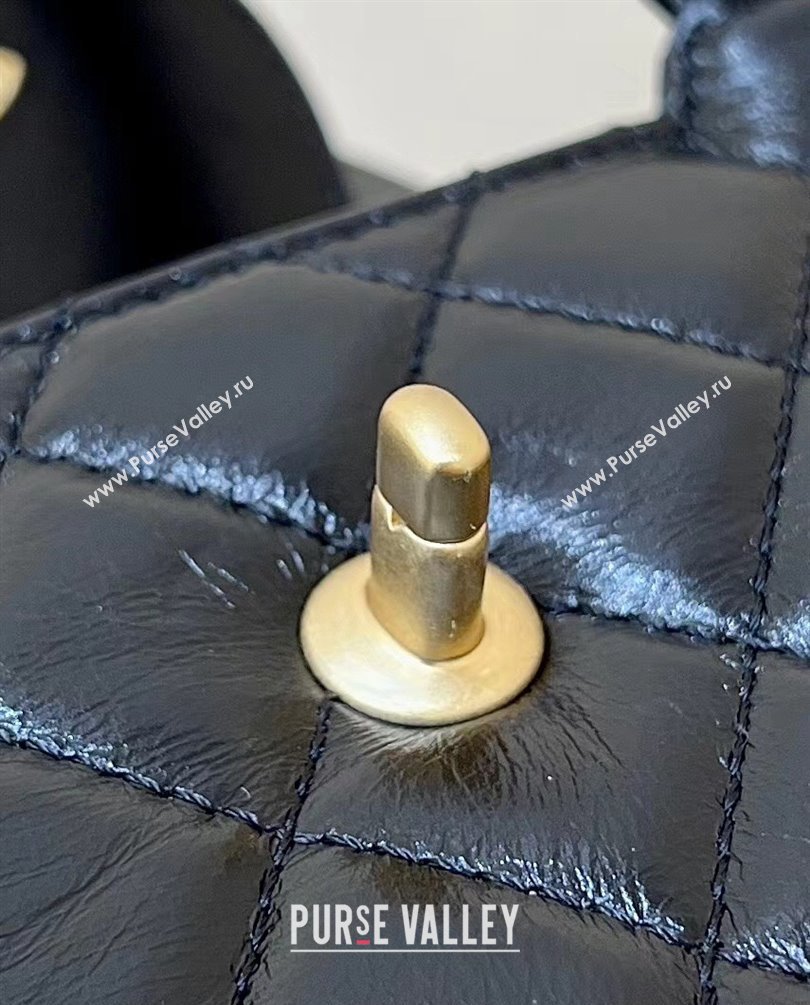 Chanel Shiny Aged Calfskin Mini Shopping Bag AS4416 Black 2023 (ORIGINAL QUALITY) (shunyang-23101010)