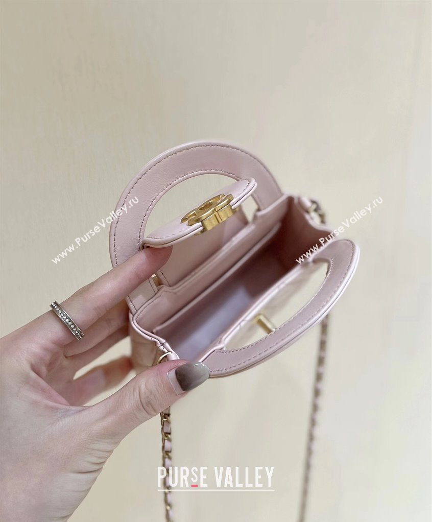 Chanel Shiny Aged Calfskin Clutch with Chain Bag AP3435 Light Pink 2023 (ORIGINAL QUALITY) (shunyang-23101016)