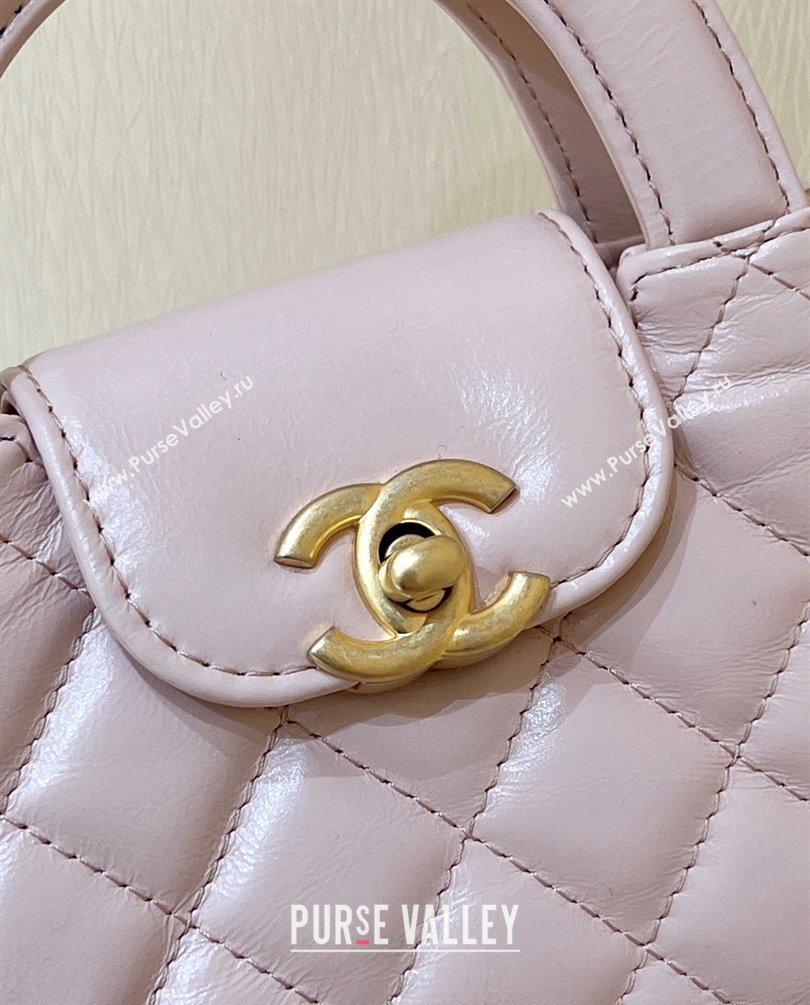 Chanel Shiny Aged Calfskin Clutch with Chain Bag AP3435 Light Pink 2023 (ORIGINAL QUALITY) (shunyang-23101016)