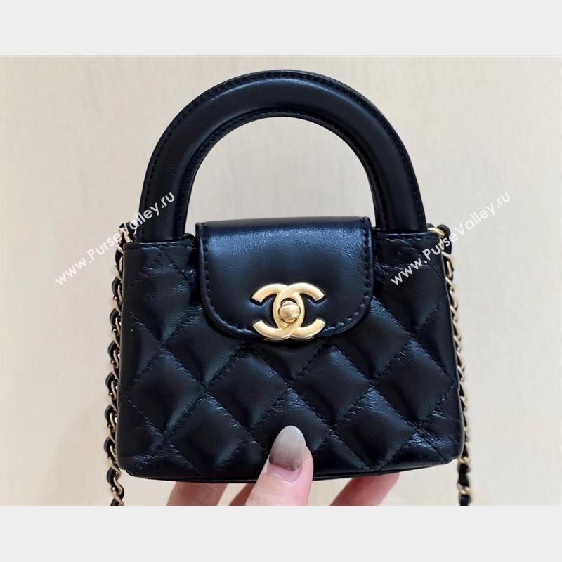 Chanel Shiny Aged Calfskin Clutch with Chain Bag AP3435 Black 2023 (ORIGINAL QUALITY) (shunyang-23101014)