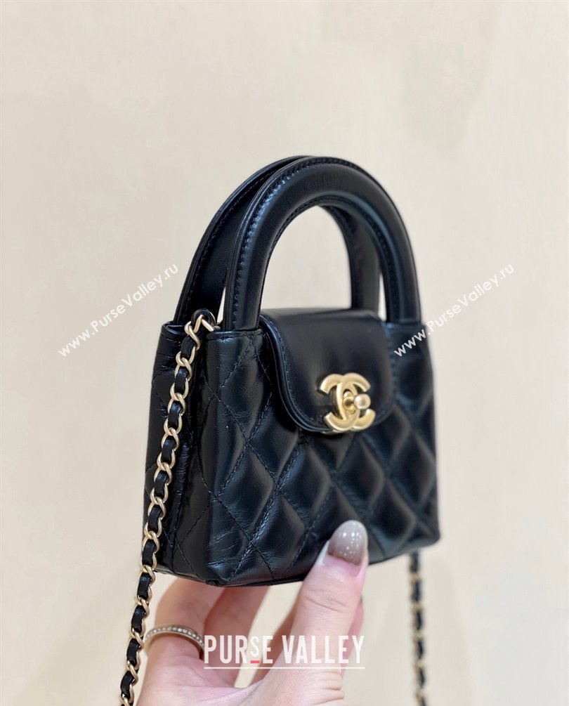 Chanel Shiny Aged Calfskin Clutch with Chain Bag AP3435 Black 2023 (ORIGINAL QUALITY) (shunyang-23101014)