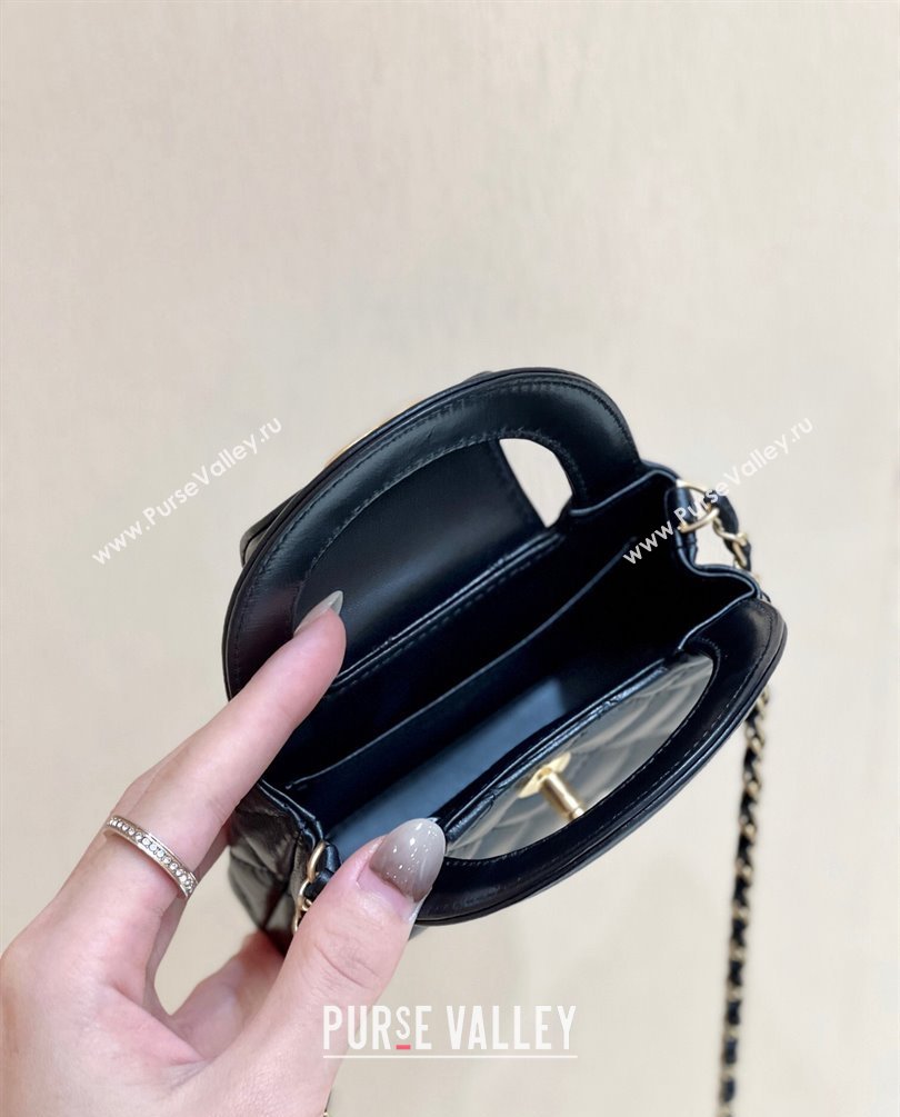 Chanel Shiny Aged Calfskin Clutch with Chain Bag AP3435 Black 2023 (ORIGINAL QUALITY) (shunyang-23101014)