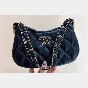 Chanel Calfskin Mini Hobo Bag AP3647 Black 2023 (ORIGINAL QUALITY) (shunyang-23101019)
