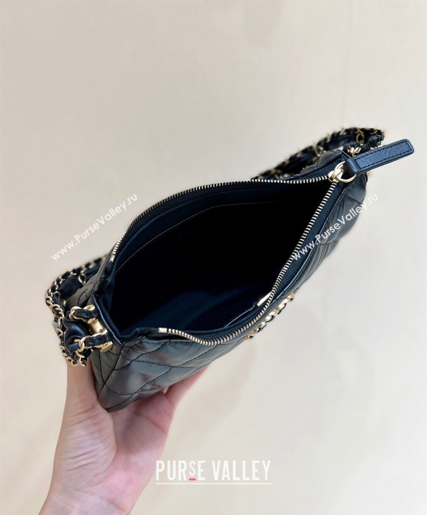Chanel Calfskin Mini Hobo Bag AP3647 Black 2023 (ORIGINAL QUALITY) (shunyang-23101019)