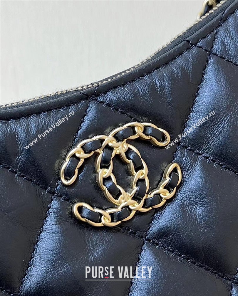 Chanel Calfskin Mini Hobo Bag AP3647 Black 2023 (ORIGINAL QUALITY) (shunyang-23101019)
