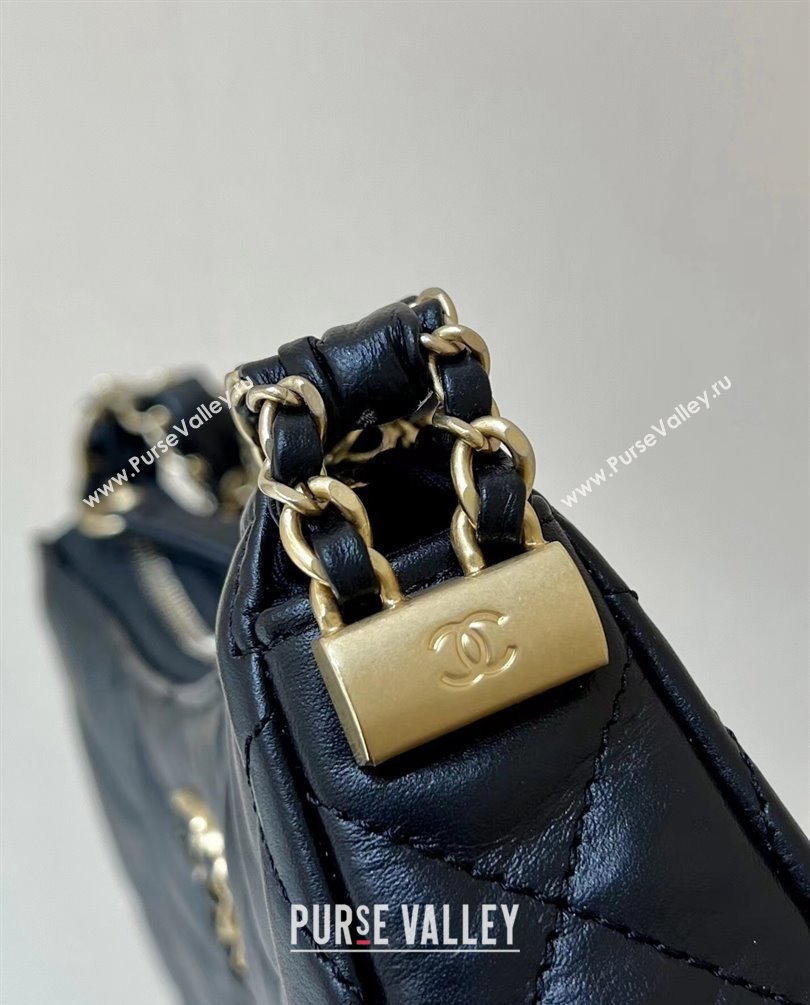 Chanel Calfskin Mini Hobo Bag AP3647 Black 2023 (ORIGINAL QUALITY) (shunyang-23101019)