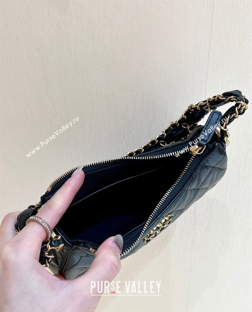 Chanel Calfskin Small Hobo Bag AS4422 Black 2023 (ORIGINAL QUALITY) (shunyang-23101018)