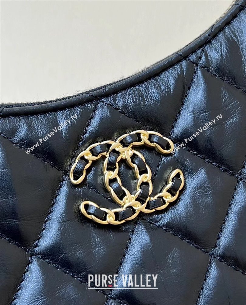 Chanel Calfskin Small Hobo Bag AS4422 Black 2023 (ORIGINAL QUALITY) (shunyang-23101018)