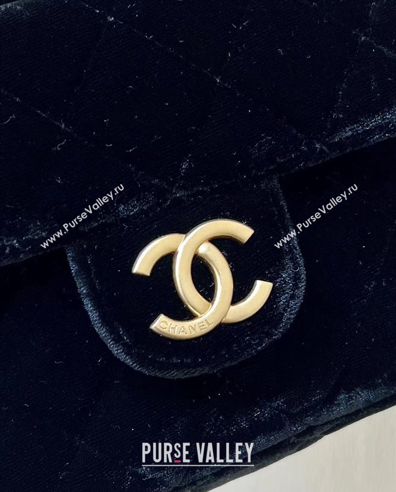 Chanel Velvet Small Hobo Bag AS4323 Black 2023 (ORIGINAL QUALITY) (shunyang-23101020)