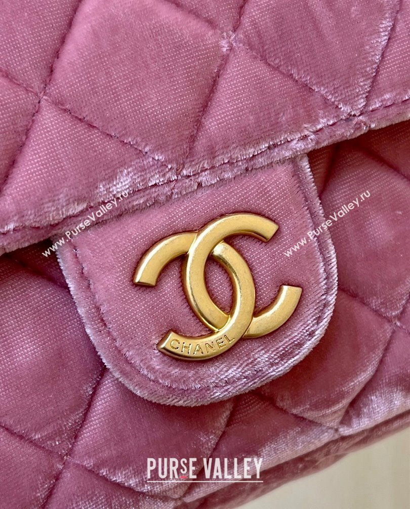 Chanel Velvet Small Hobo Bag AS4323 Pink 2023 (ORIGINAL QUALITY) (shunyang-23101021)