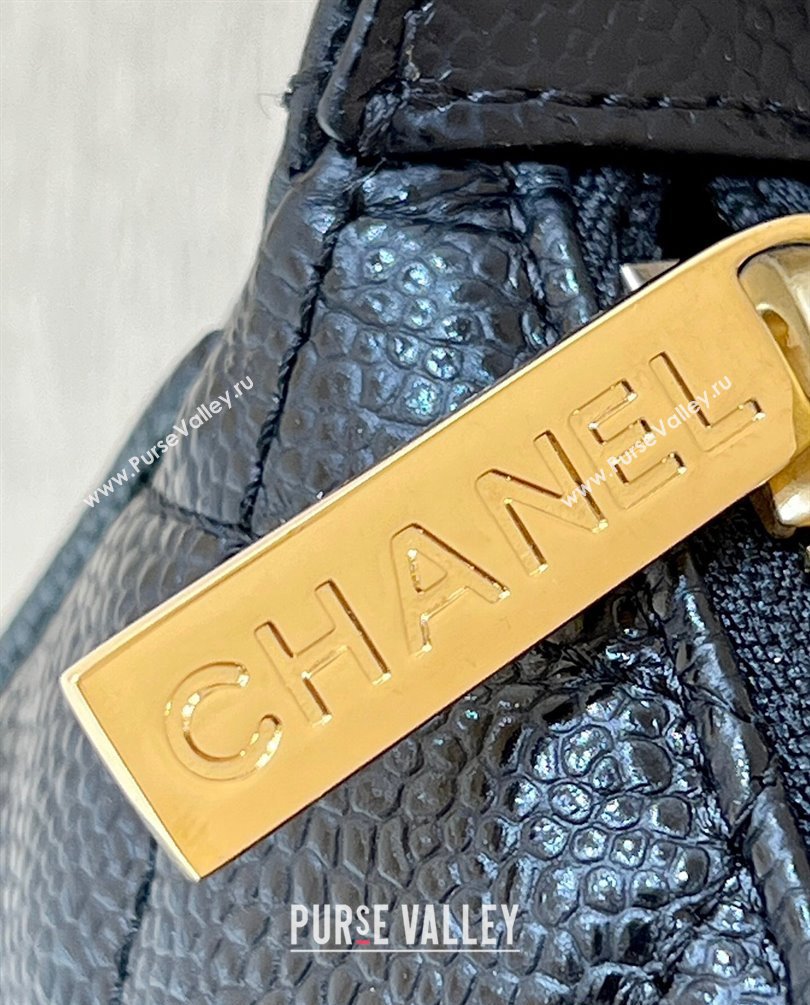 Chanel Grained Calfskin Quilting Vintage Hobo Bag 50920 Black 2023 (ORIGINAL QUALITY) (shunyang-23101022)