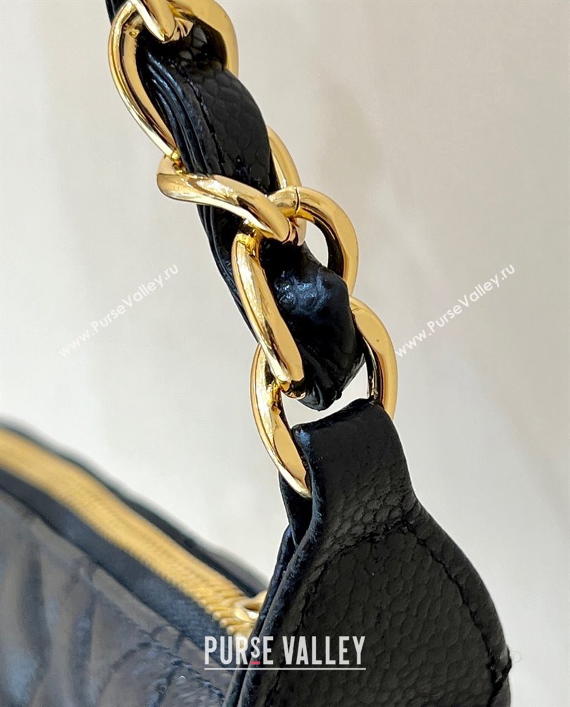 Chanel Grained Calfskin Quilting Vintage Hobo Bag 50920 Black 2023 (ORIGINAL QUALITY) (shunyang-23101022)