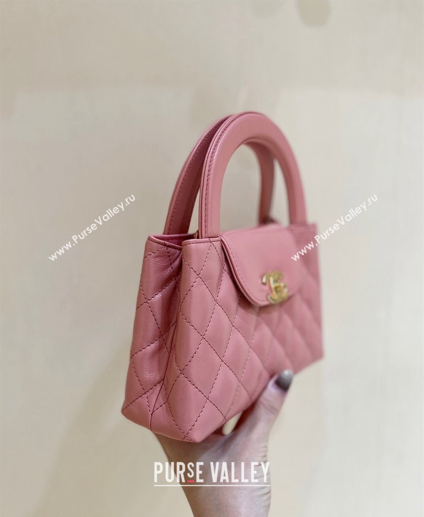 Chanel Shiny Aged Calfskin Mini Shopping Bag AS4416 Coral Pink 2023 (ORIGINAL QUALITY) (shunyang-23101012)