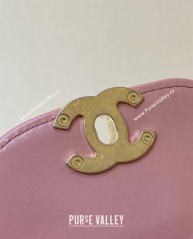 Chanel Shiny Aged Calfskin Mini Shopping Bag AS4416 Coral Pink 2023 (ORIGINAL QUALITY) (shunyang-23101012)