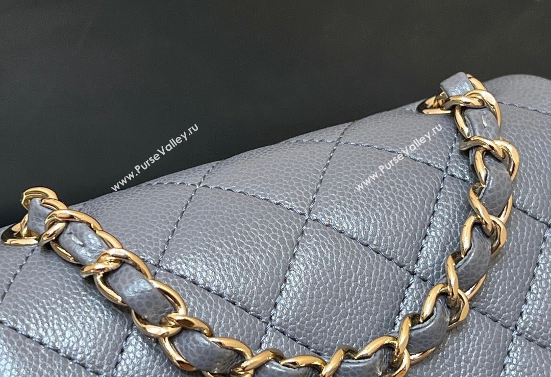 Chanel Grained Shiny Calfskin Small Backpack Bag AS4399 Gray 2023 (ORIGINAL QUALITY) (shunyang-23101008)
