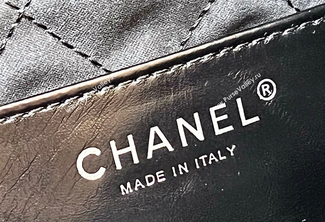 Chanel Shiny Calfskin CHANEL 22 Mini Handbag AS3980 Black/Silver 2023 (ORIGINAL QUALITY) (shunyang-23101002)