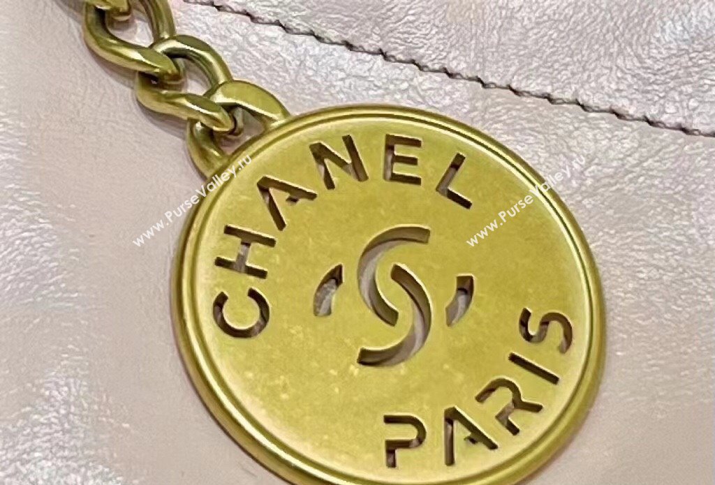 Chanel Shiny Calfskin CHANEL 22 Mini Handbag AS3980 Light Pink/Gold 2023 (ORIGINAL QUALITY) (shunyang-23101001)