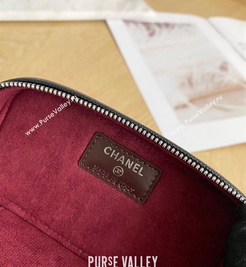 Chanel Cosmetic Case Bag 31107 in Grained Calfskin Black (yingfeng-23101206)