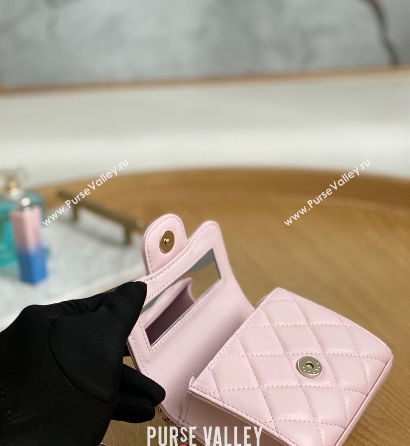 Chanel Mini Clutch with Chain Bag AP2682 81191 Pink (yingfeng-23101202)