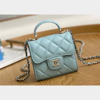 Chanel Mini Clutch with Chain Bag AP2682 81191 Light Blue (yingfeng-23101203)
