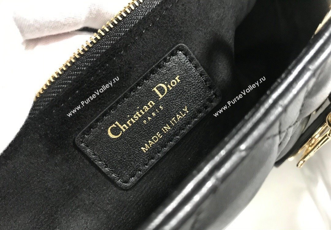 Dior Large Lady Dior Bag in Cannage Lambskin Black (xinyidai-23101401)