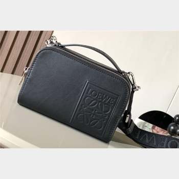 Loewe Mini Camera Crossbody bag in satin calfskin Black (xinyidai-23101421)