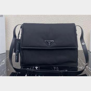 Prada Re-nylon Large Padded Shoulder Bag 1BD256 Black 2023 (ziyin-23101637)
